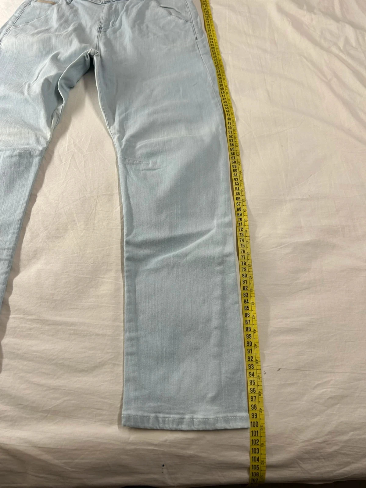 Jeans skinny azuis claros turquesa maison scotch amsterdams blauw w30 l32 – photo 4